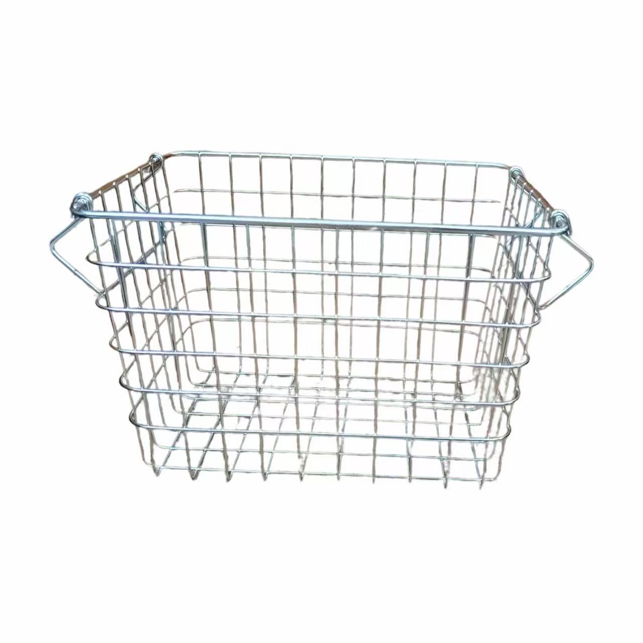 Cesta de almacenamiento de alambre de hierro personalizada de acero inoxidable 201